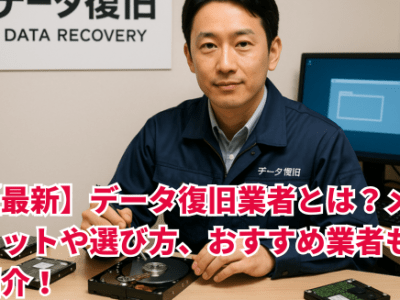 【最新】データ復旧業者とは？メリットや選び方、おすすめ業者も紹介！