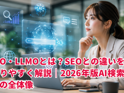 AIO・LLMOとは？SEOとの違いをわかりやすく解説｜2026年版AI検索対策の全体像