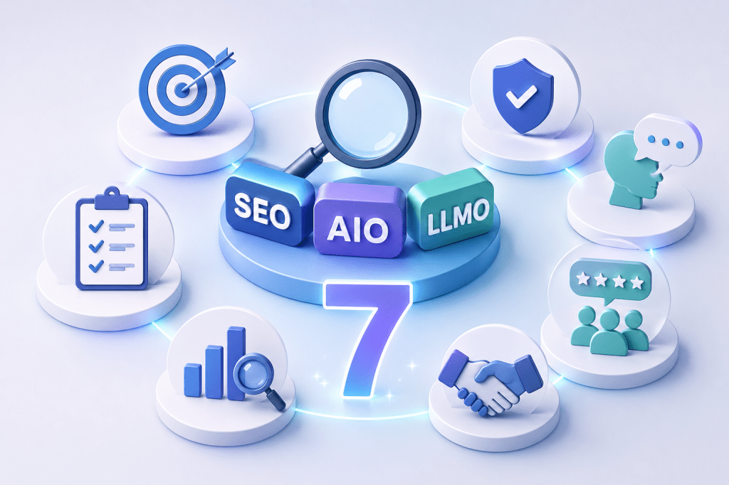 SEO・AIO・LLMOコンサルを選ぶ7つのポイント