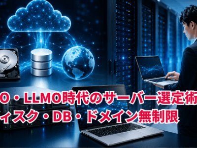 AIO・LLMO時代のサーバー選定術｜ディスク・DB・ドメイン無制限「MUGEN」が複数サイト運用に効く理由