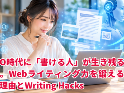 AIO時代に「書ける人」が生き残る理由|Webライティング力を鍛えるべき理由とWriting Hacks